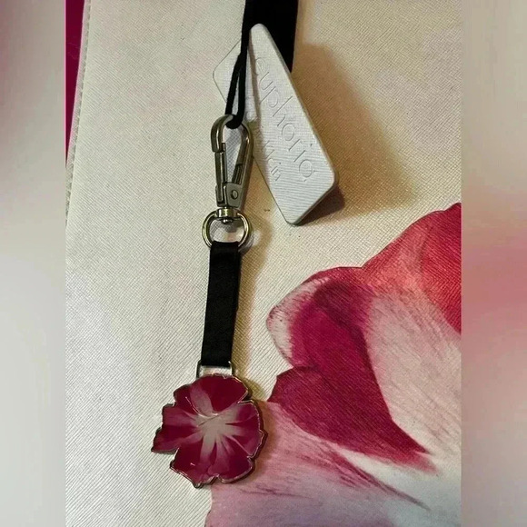 CALVIN KLEIN Euphoria Women Oversized Beach Shopper Tote Hand Bag Pink/White - Picture 2 of 6